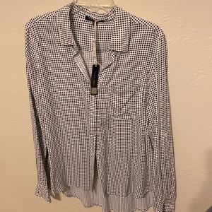 Woman XL Top-black & white with tags